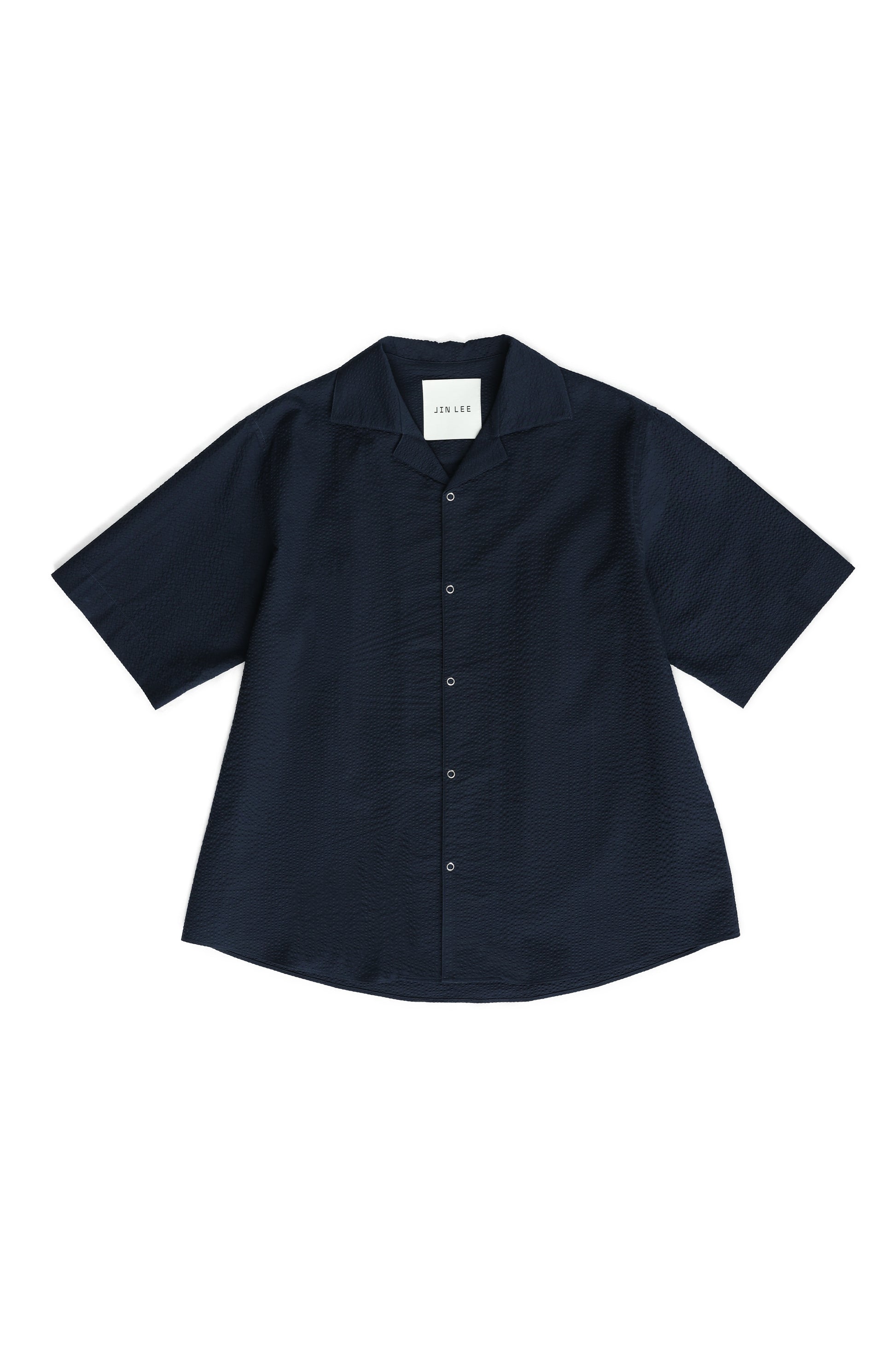 Seersucker Shirts Navy – JIN LEE – London UK | YUGU