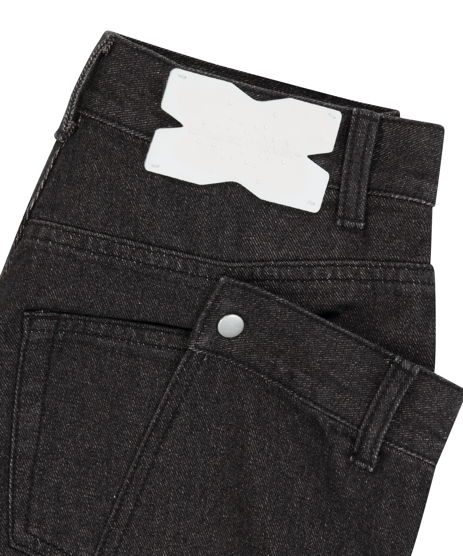 Detachable Button Denim Black – OJOS – London UK | YUGU