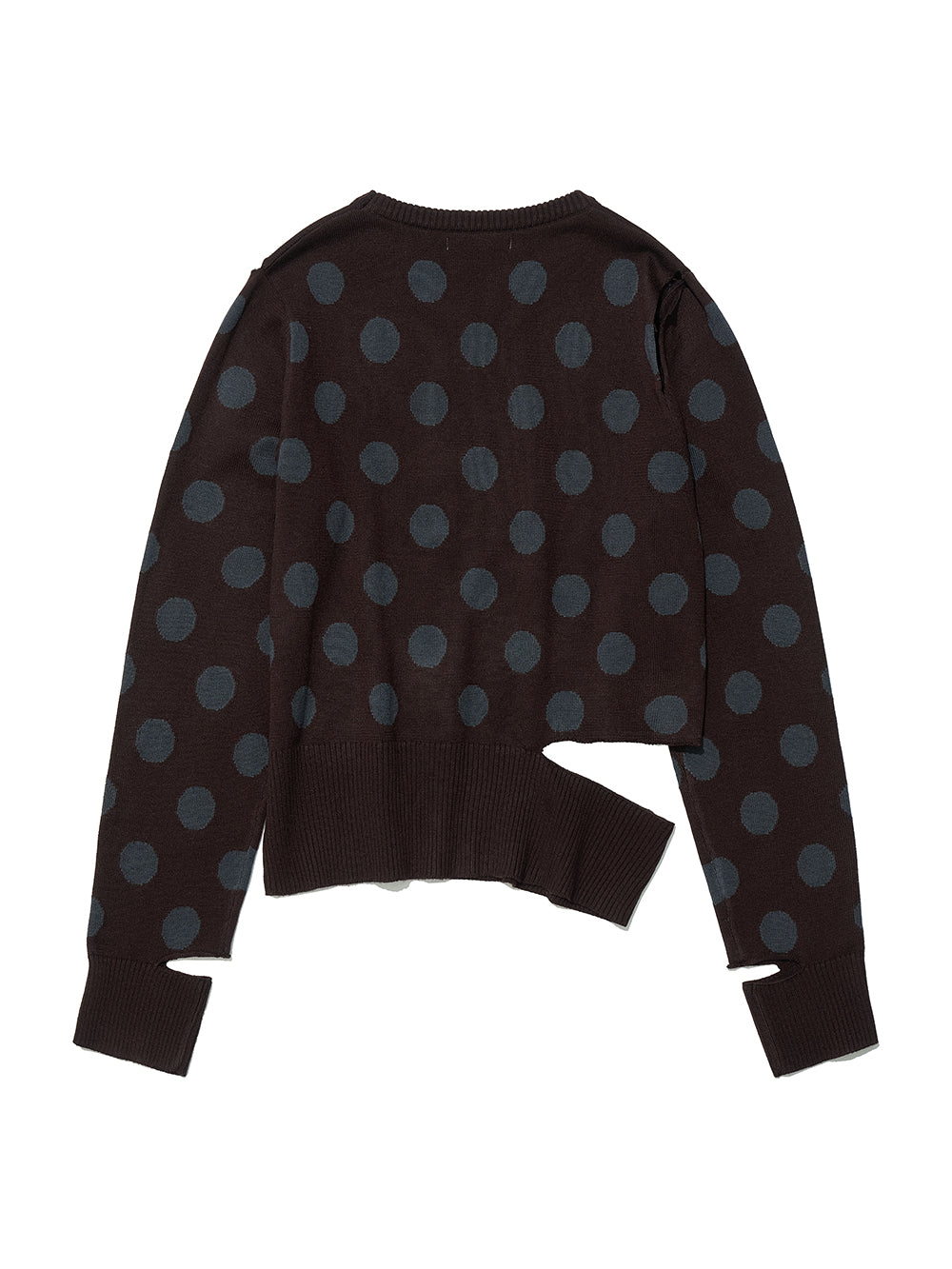 Cut-Out Polka Dot Knit Brown – PARTIMENTO WOMEN – London UK | YUGU