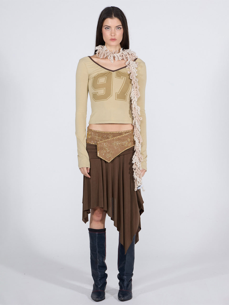 Beaded Jersey Skirt – SCULPTOR – London UK | YUGU