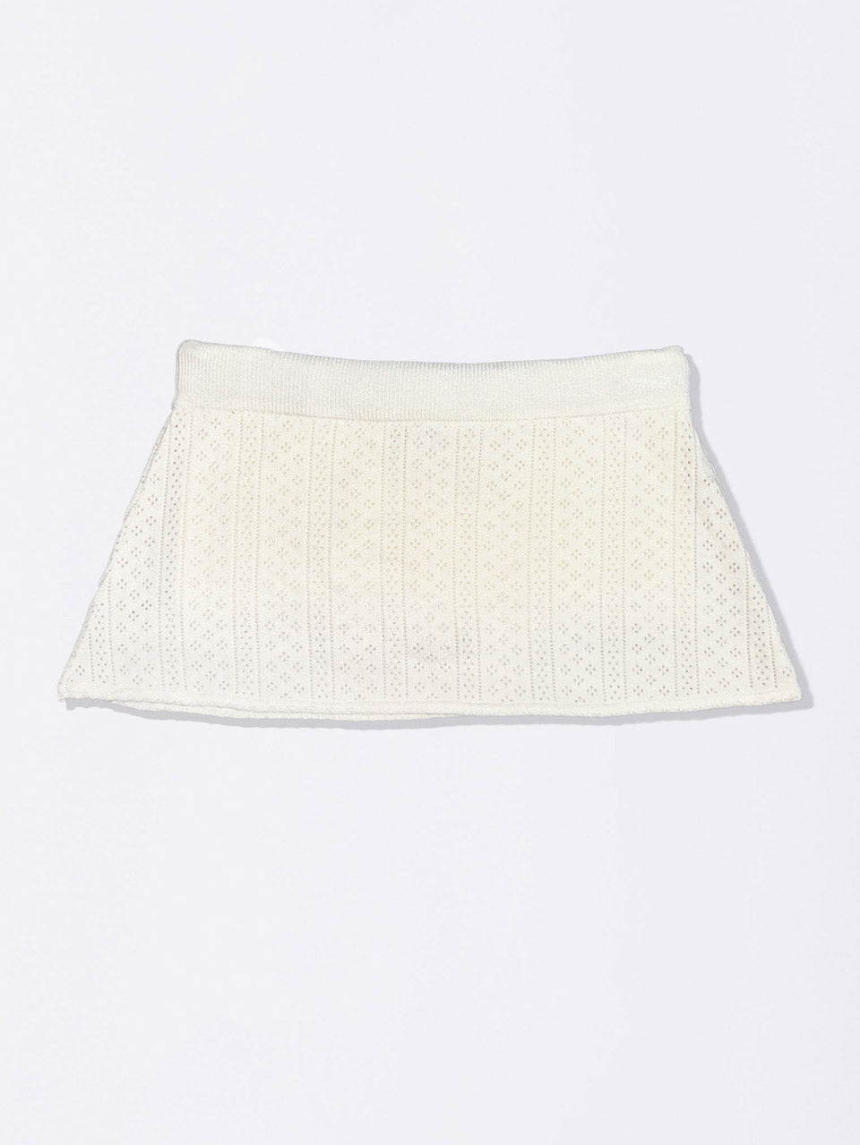 Eyelet Knit Skort Ivory – SCULPTOR – London UK | YUGU
