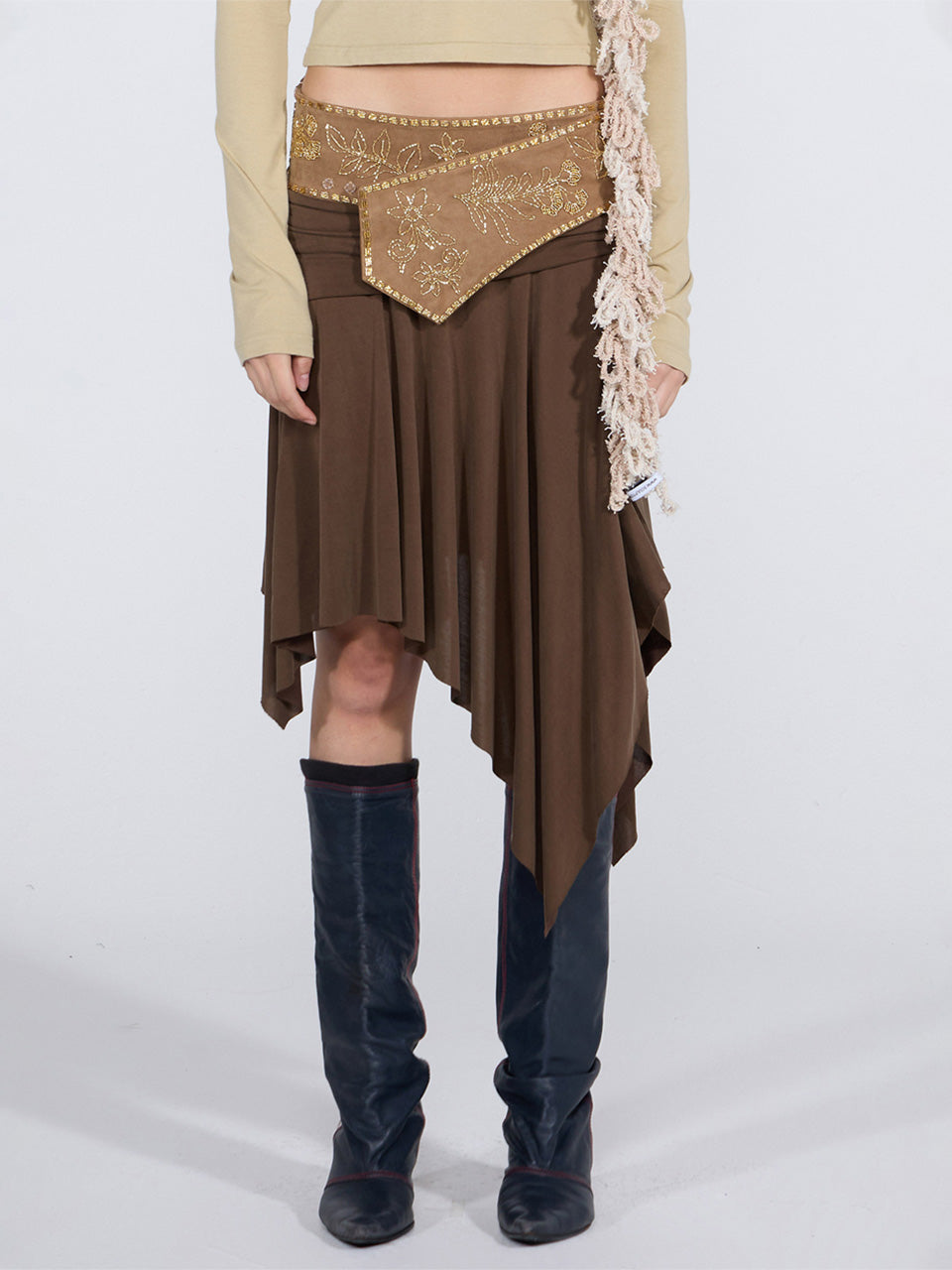 Beaded Jersey Skirt – SCULPTOR – London UK | YUGU