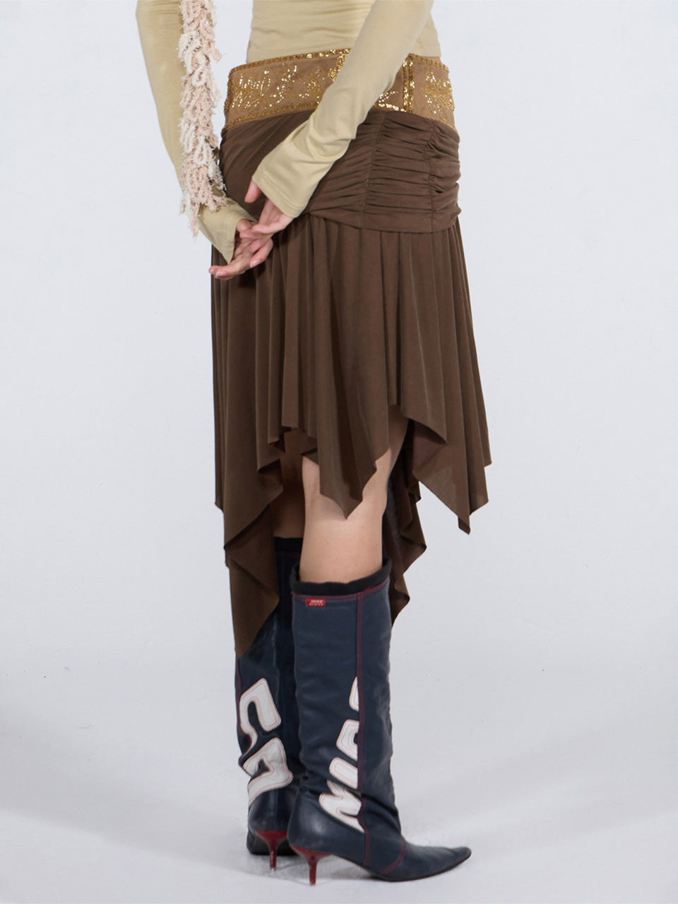 Beaded Jersey Skirt – SCULPTOR – London UK | YUGU