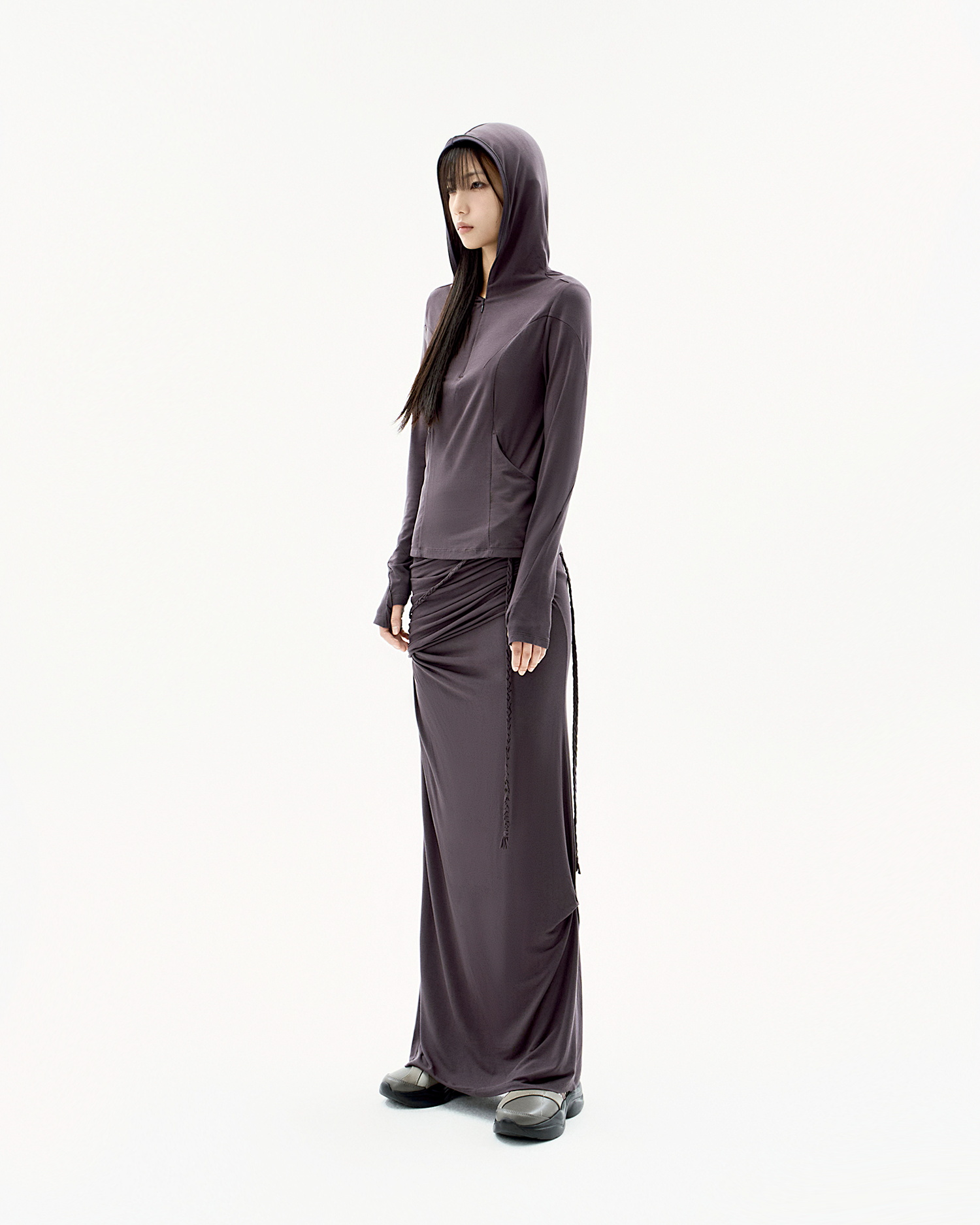 Half Full Zip Hoodie Charcoal – OJOS – London UK | YUGU