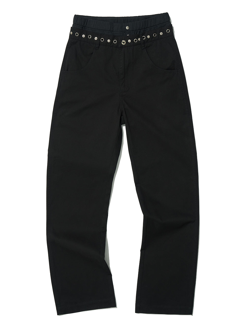 Metal Pointed Double Waist Trousers Black – PARTIMENTO WOMEN – London UK | YUGU