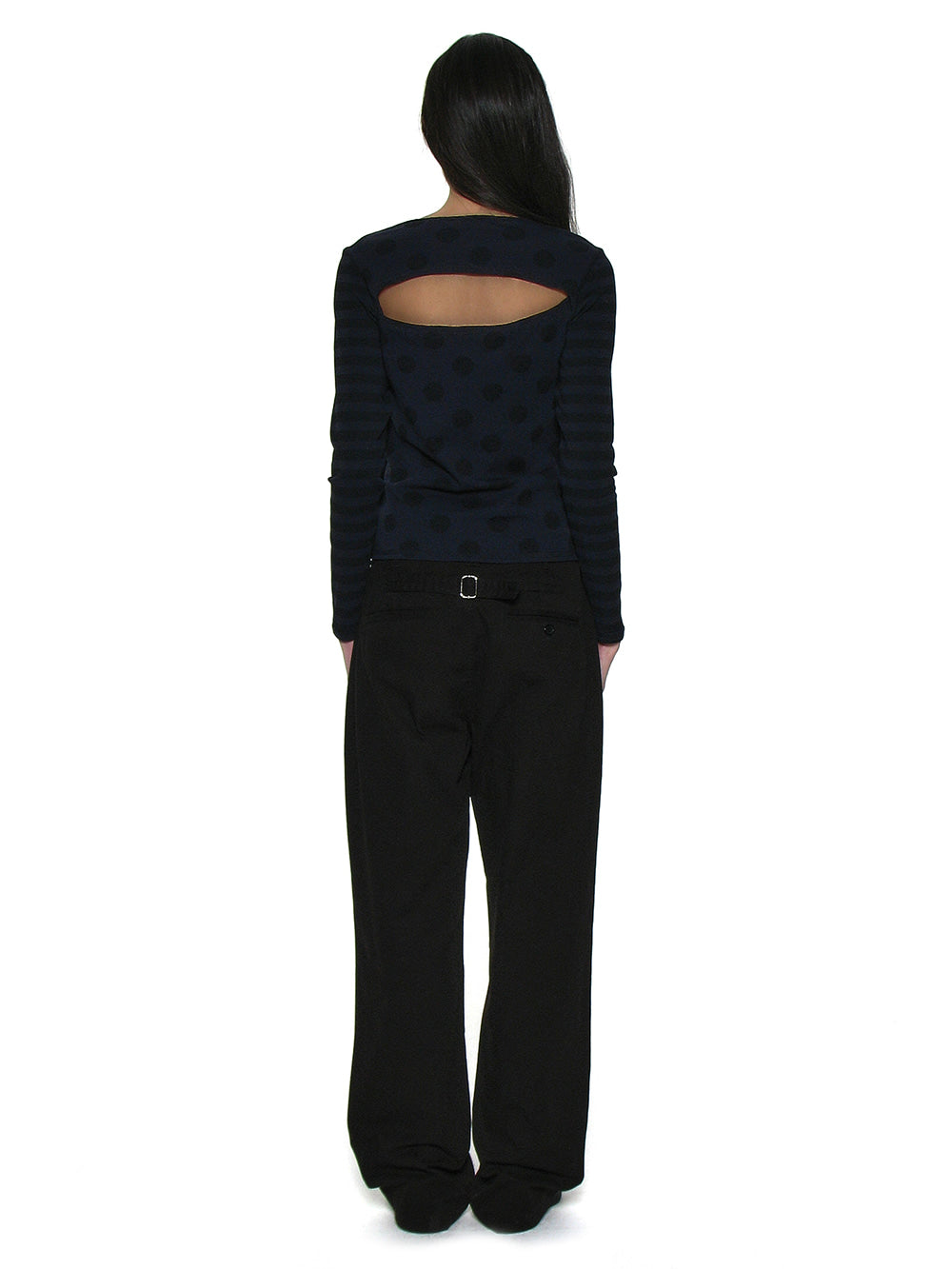 Dot Stripe Long Sleeve Navy – PARTIMENTO WOMEN – London UK | YUGU