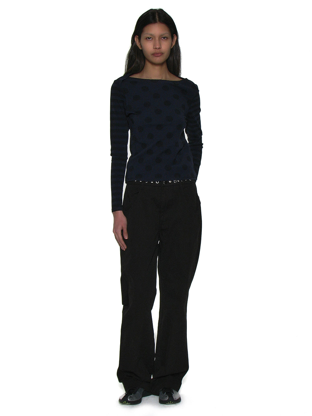Metal Pointed Double Waist Trousers Black – PARTIMENTO WOMEN – London UK | YUGU