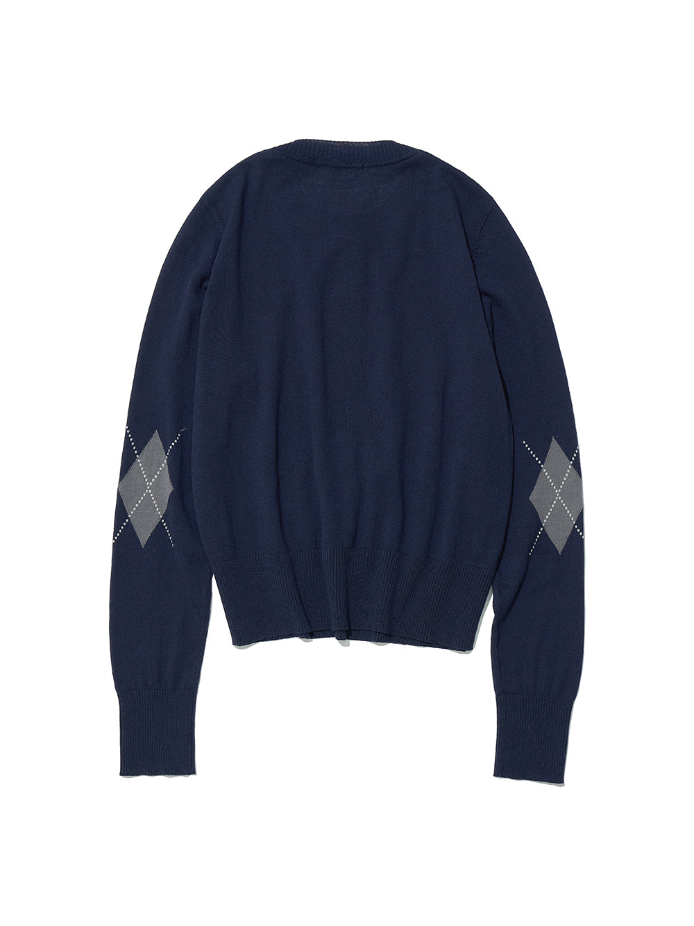 Layered Argyle Knit Navy – PARTIMENTO WOMEN – London UK | YUGU