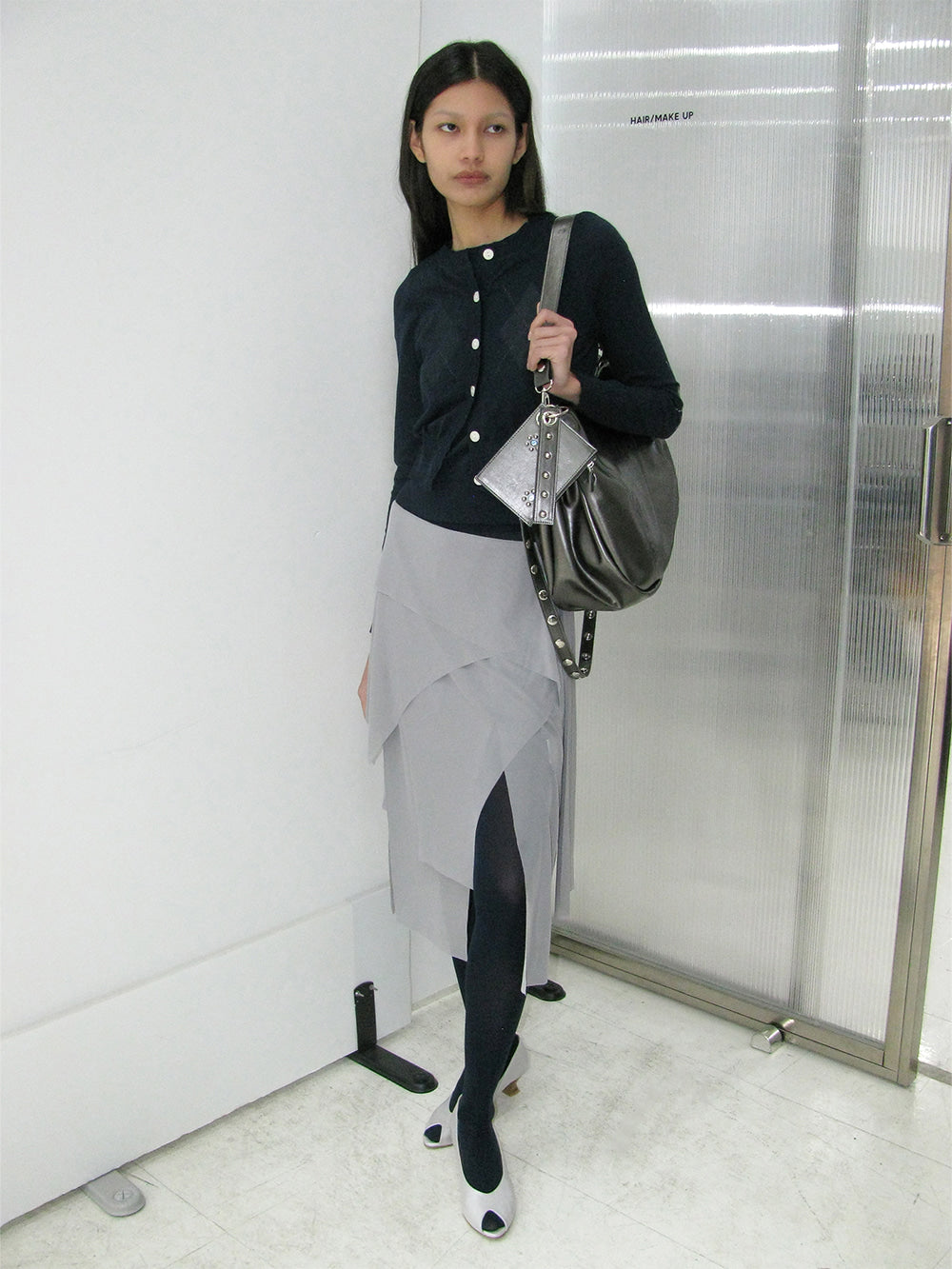 Layered Argyle Knit Navy – PARTIMENTO WOMEN – London UK | YUGU