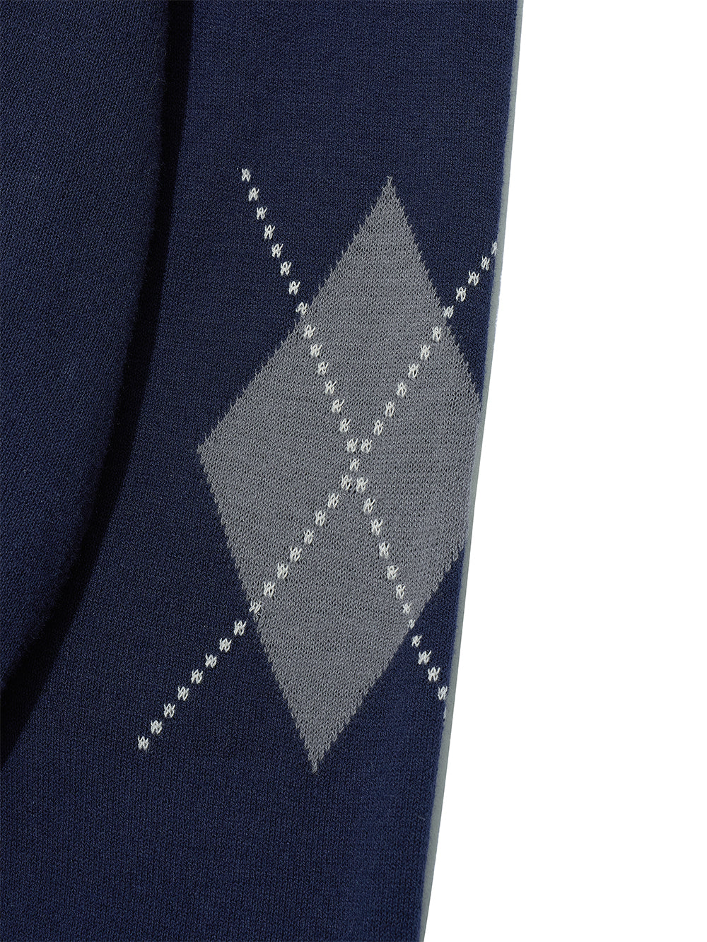 Layered Argyle Knit Navy – PARTIMENTO WOMEN – London UK | YUGU