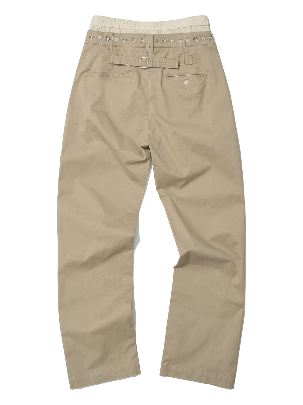 Metal Pointed Double Waist Trousers Beige – PARTIMENTO WOMEN – London UK | YUGU