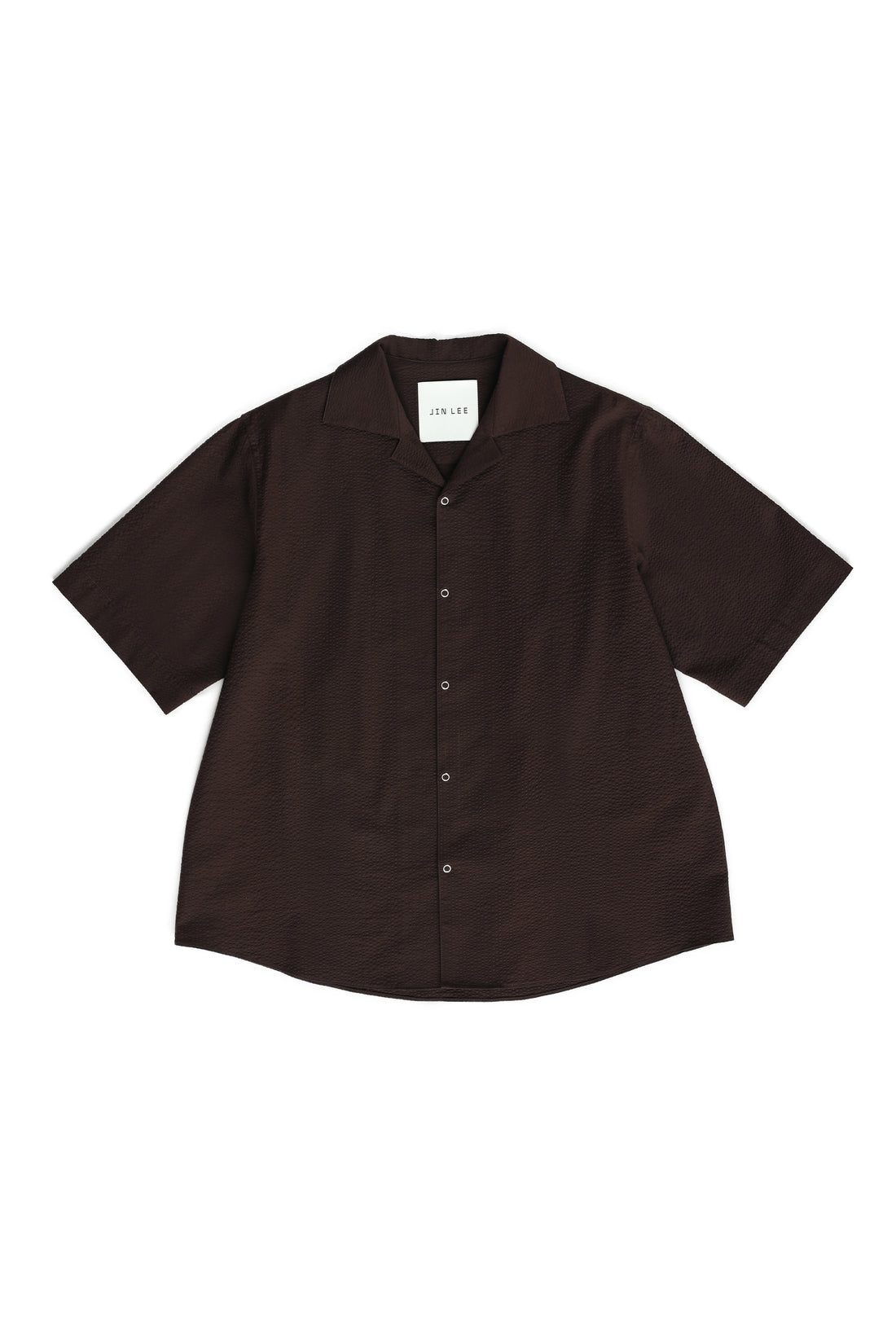 Seersucker Shirts Brown – JIN LEE – London UK | YUGU