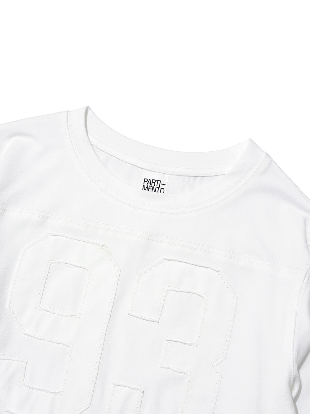 R93 Applique Three - Quarter Sleeve Tee White – PARTIMENTO WOMEN – London UK | YUGU