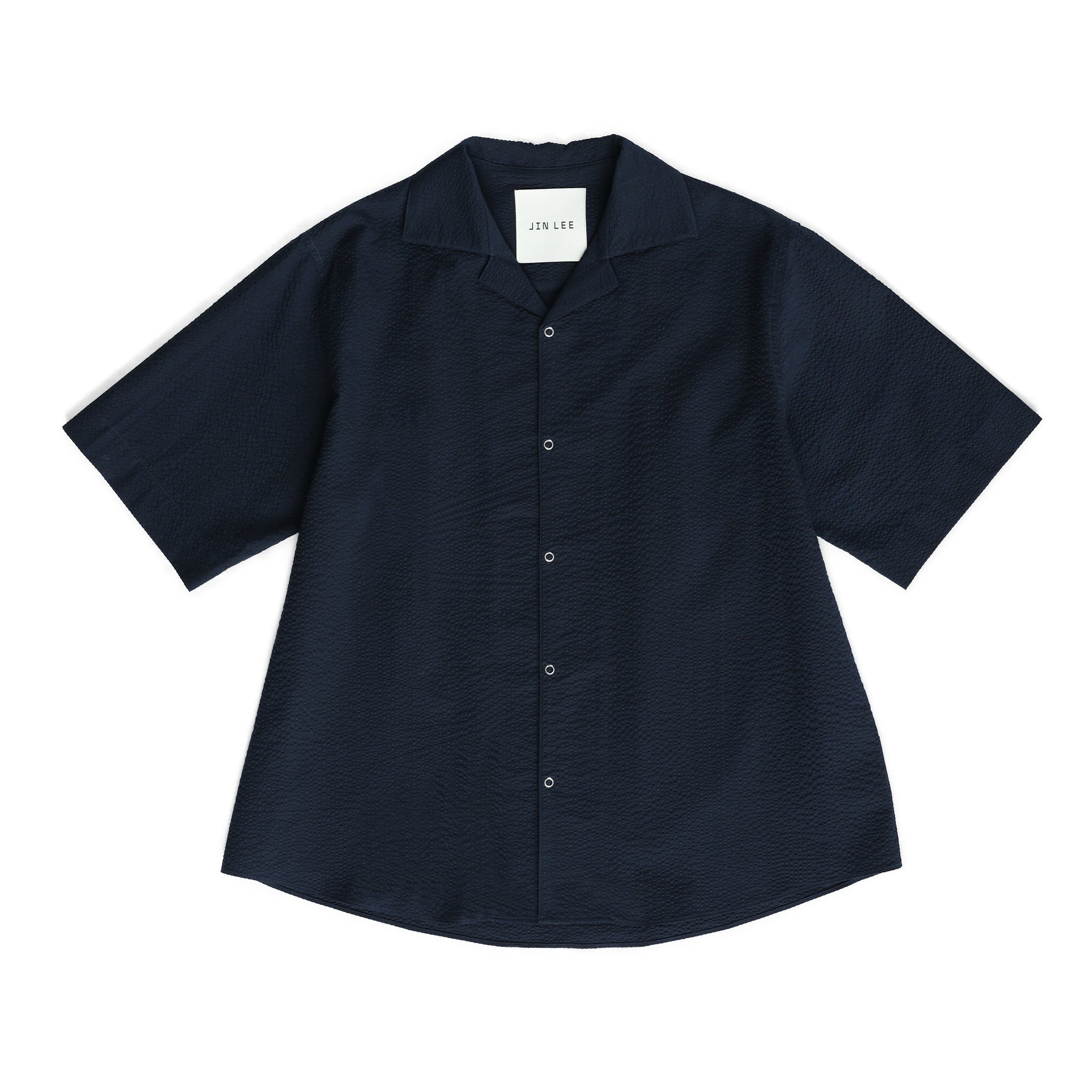 Seersucker Shirts Navy – JIN LEE – London UK | YUGU
