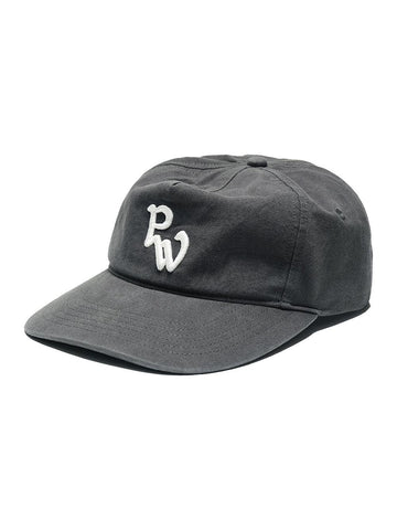 Washed Embroidered Grandad Cap [Charcoal] – PARTIMENTO WOMEN – London UK | YUGU