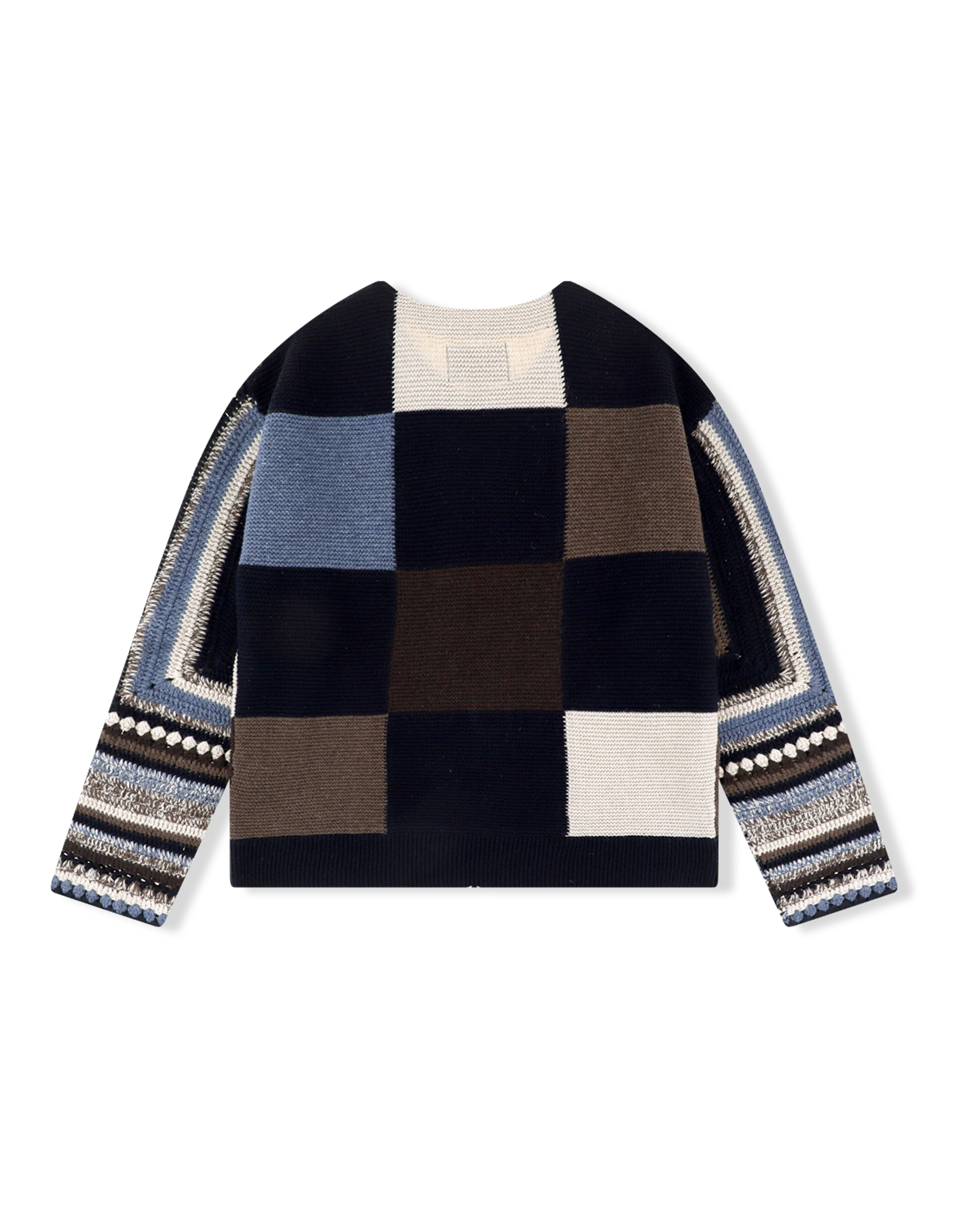 Colour Block Crochet Knit Zip Up – YES EYE SEE – London UK | YUGU