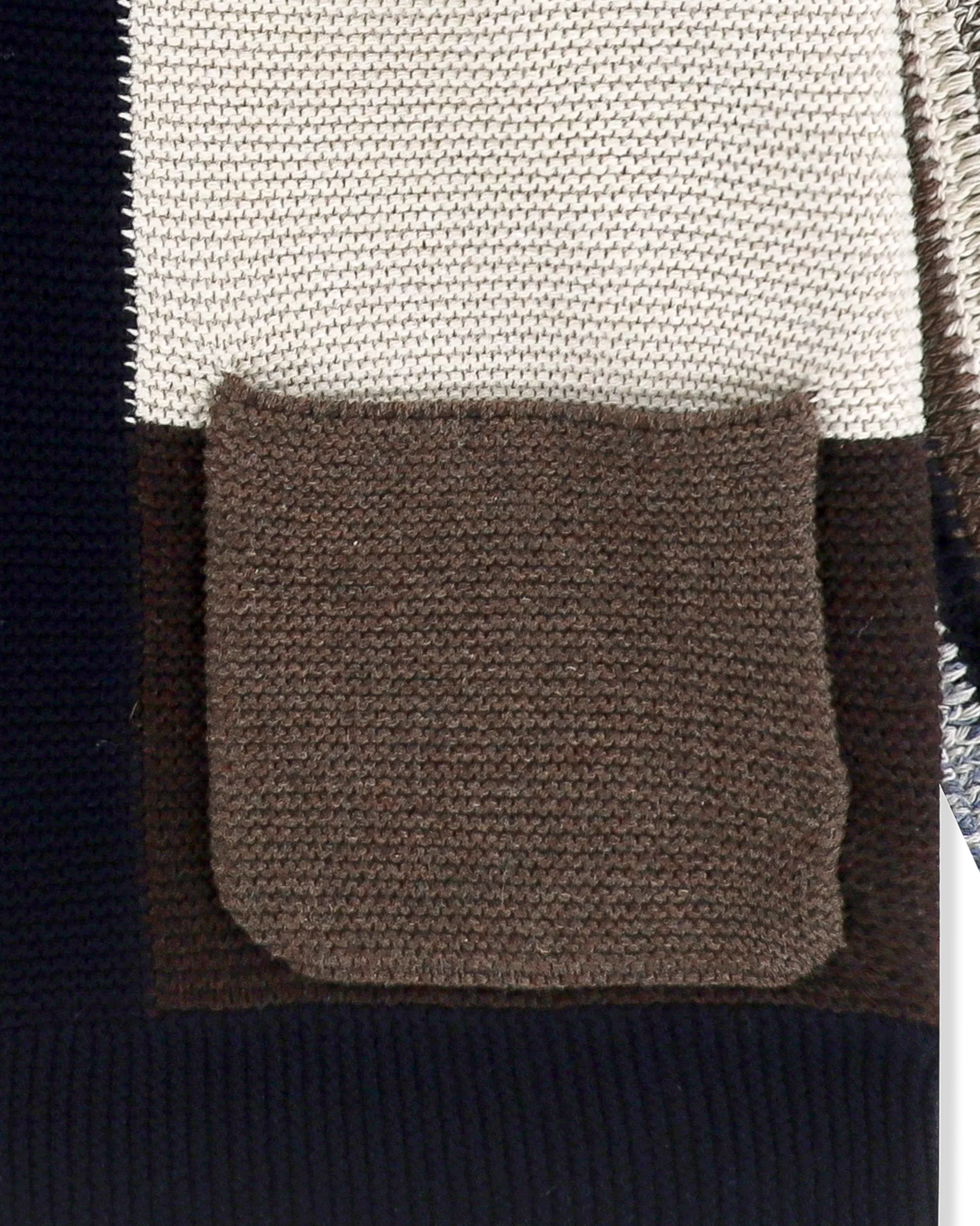 Colour Block Crochet Knit Zip Up – YES EYE SEE – London UK | YUGU
