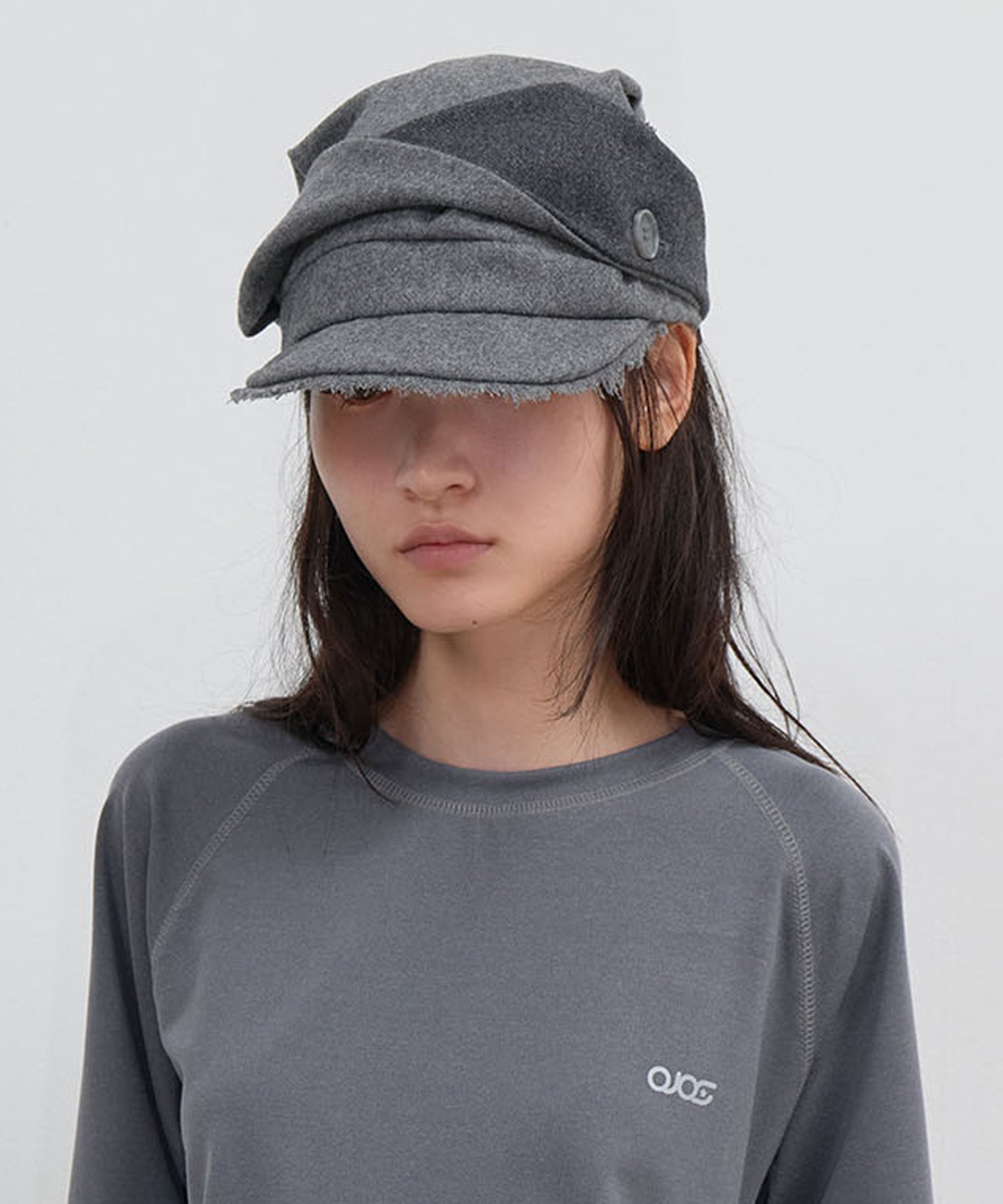 Scarf Veil Wool Cap Gray – OJOS – London UK | YUGU