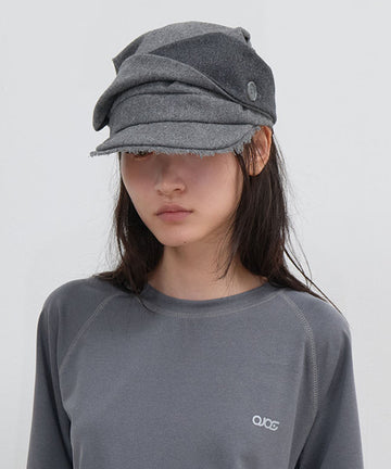 Scarf Veil Wool Cap Gray – OJOS – London UK | YUGU