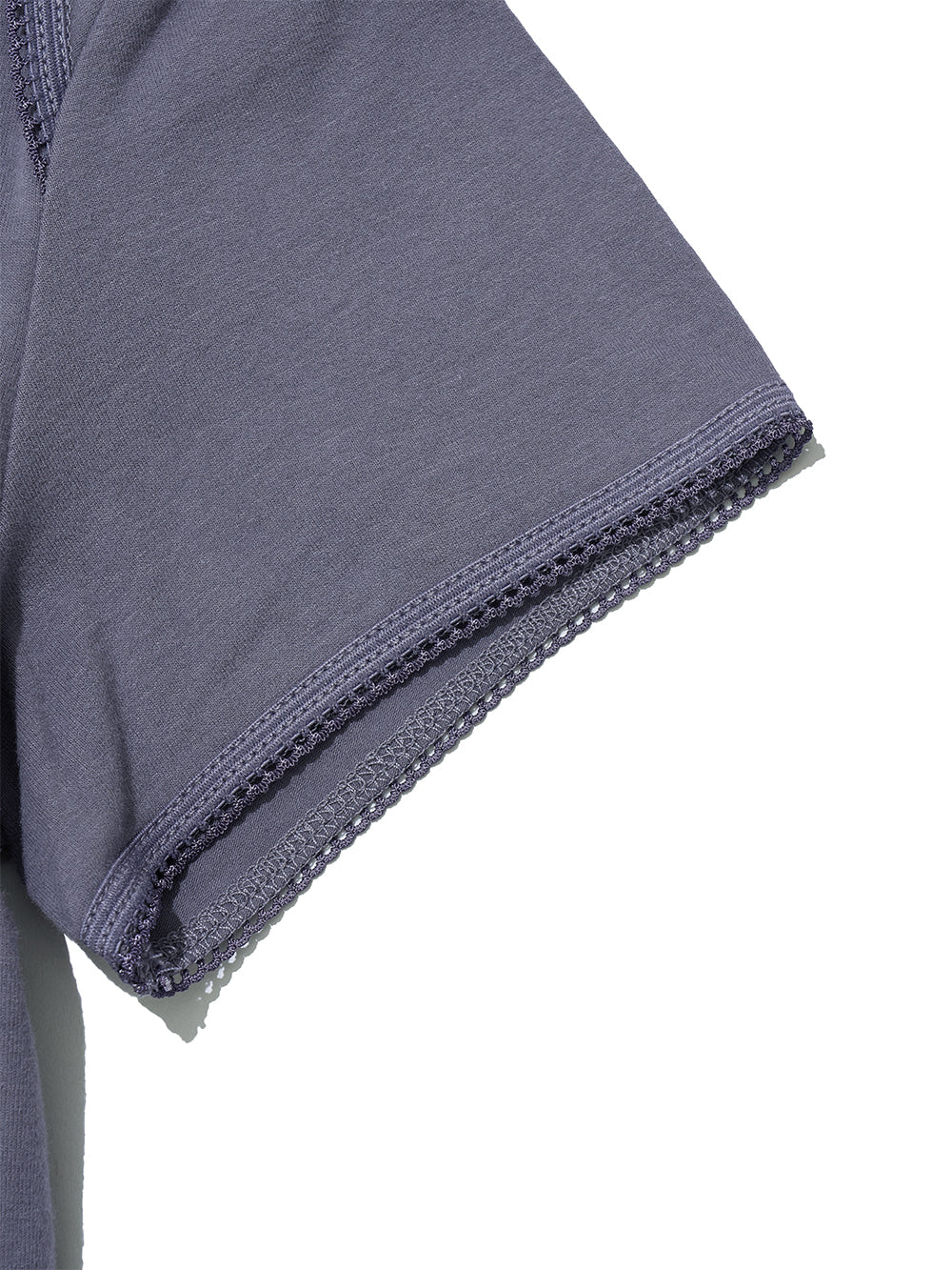 PWC Wrap Boat Neck Lace Trim Tee Purple Blue – PARTIMENTO WOMEN – London UK | YUGU