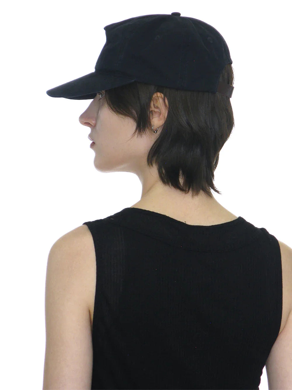 Washed Embroidered Grandad Cap [Navy] – PARTIMENTO WOMEN – London UK | YUGU