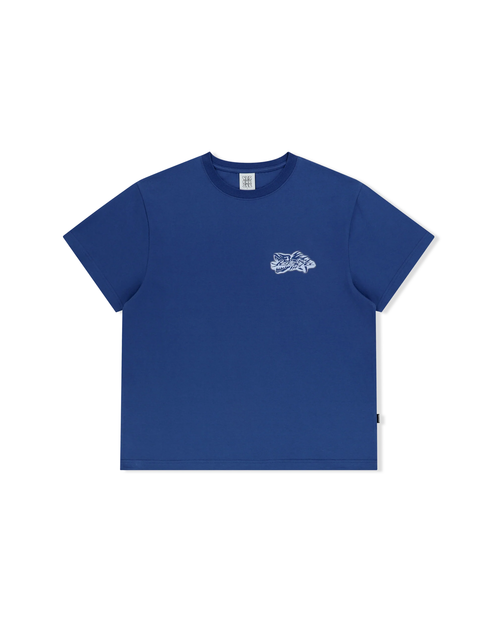 Y.E.S Fish Born Tee Blue