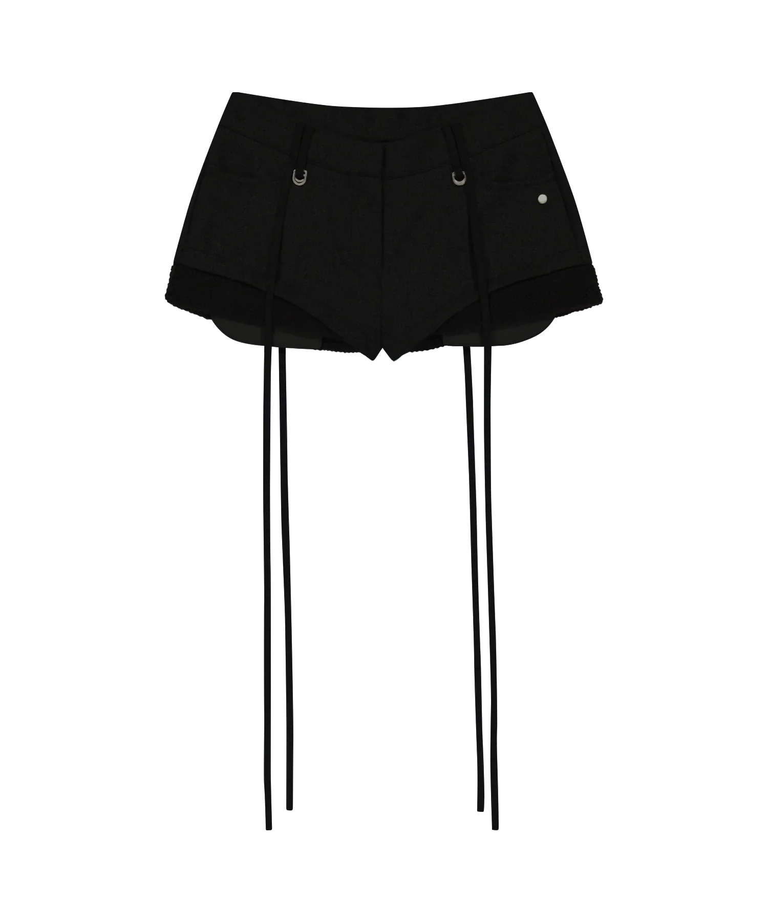Micro Wool Shorts [Black]