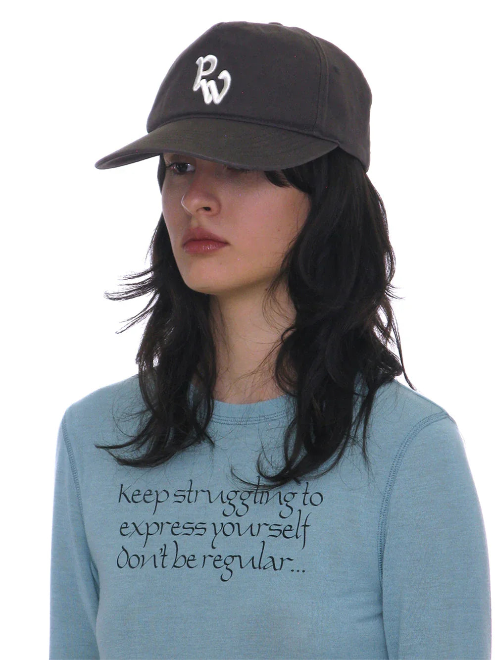 Washed Embroidered Grandad Cap [Charcoal] – PARTIMENTO WOMEN – London UK | YUGU