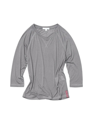 Sheer Raglan 3/4 Sleeve Top [Grey] – PARTIMENTO WOMEN – London UK | YUGU