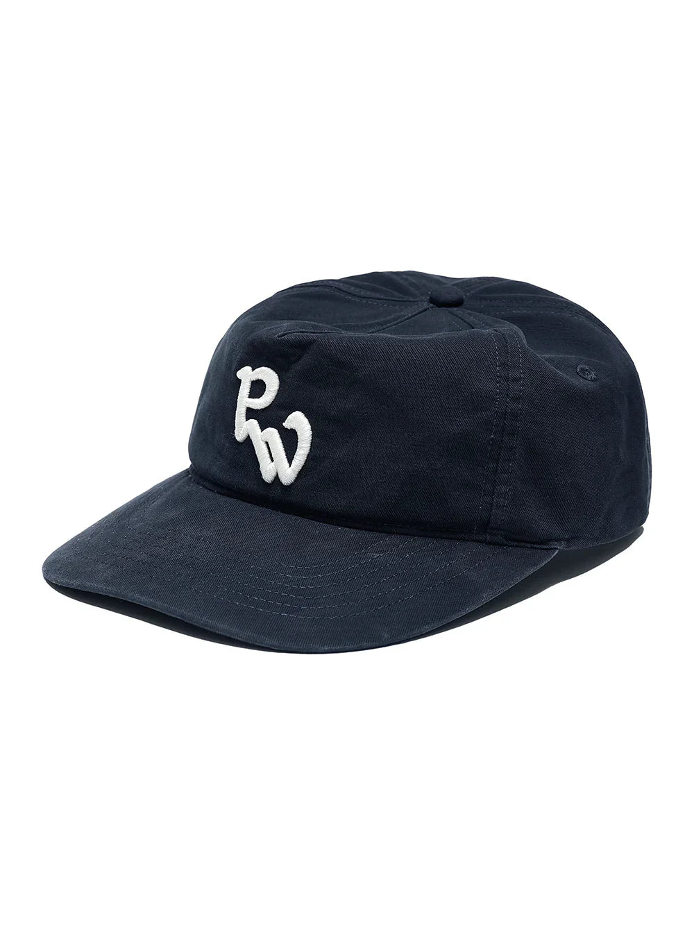 Washed Embroidered Grandad Cap [Navy] – PARTIMENTO WOMEN – London UK | YUGU