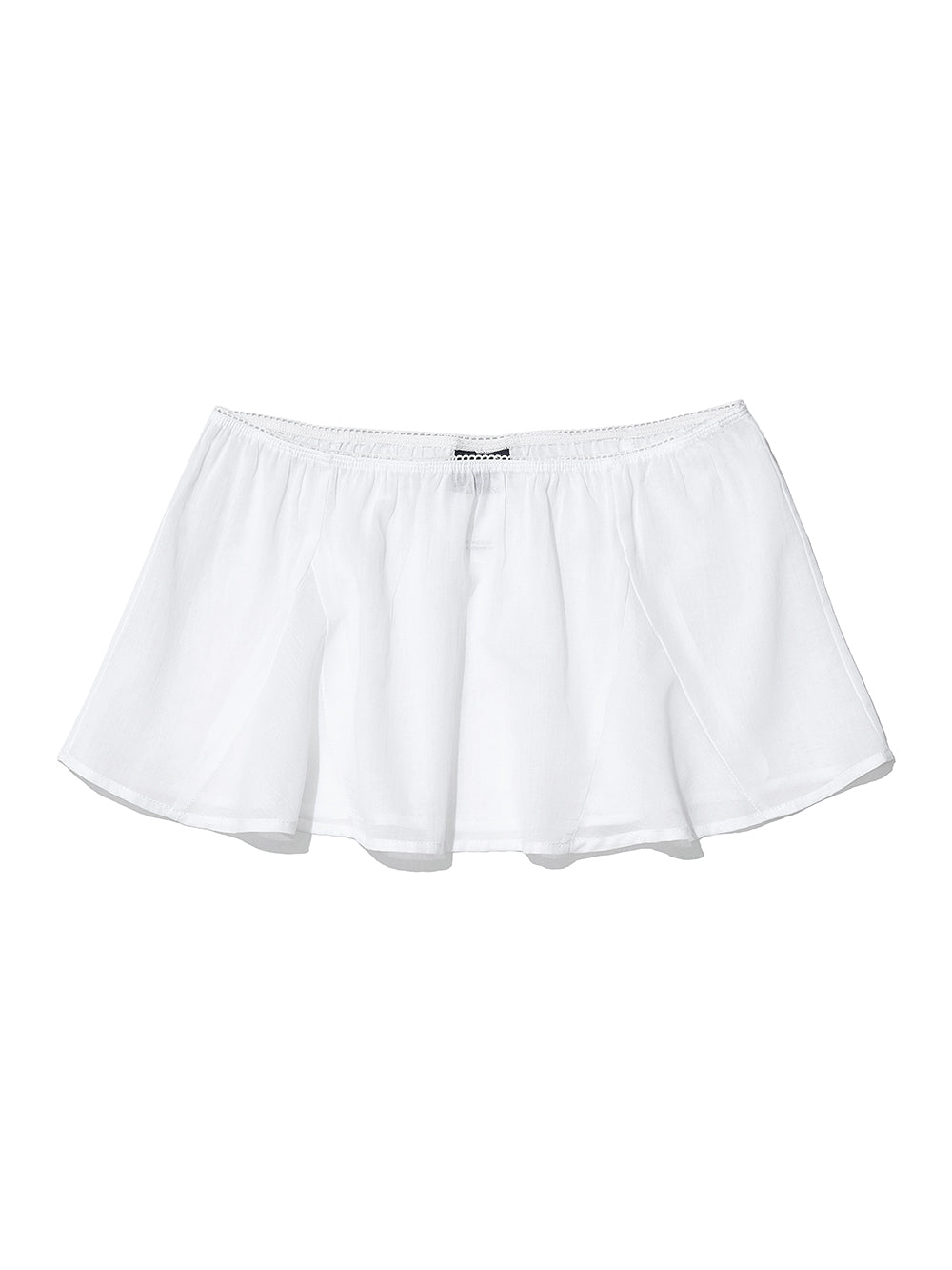 PWC Cotton Lace Trim Gored Mini Skirt White – PARTIMENTO WOMEN – London UK | YUGU