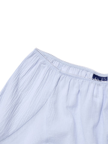 PWC Cotton Lace Trim Gored Mini Skirt Sky – PARTIMENTO WOMEN – London UK | YUGU
