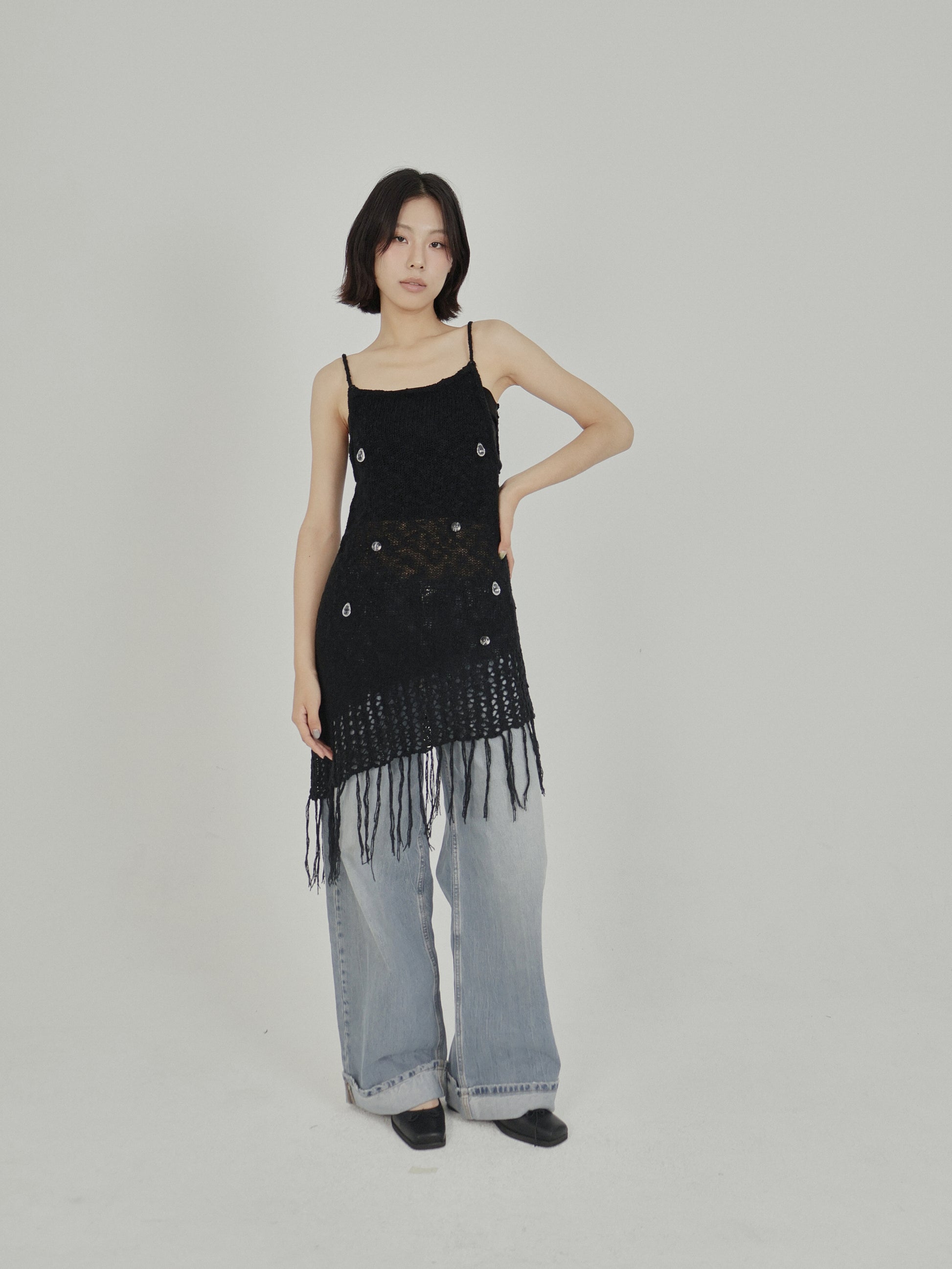 Droplet Tassel Knit Ops Black – ASURA – London UK | YUGU