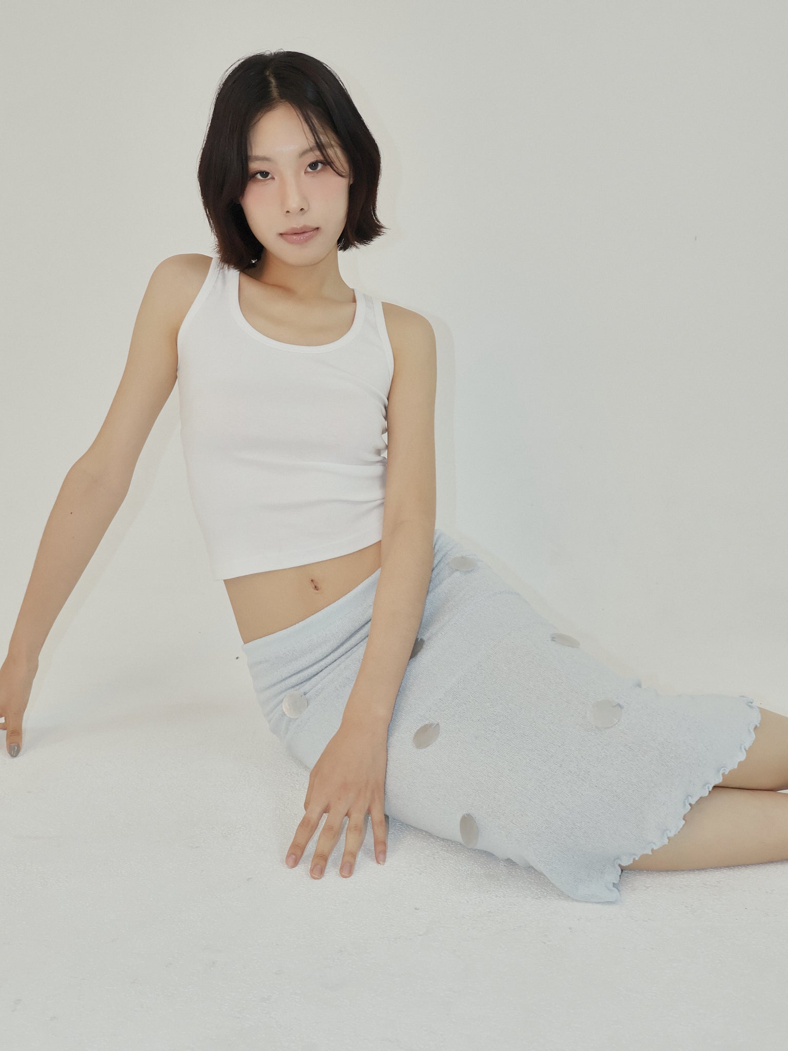 Circle Knit Skirt Sky Blue – ASURA – London UK | YUGU
