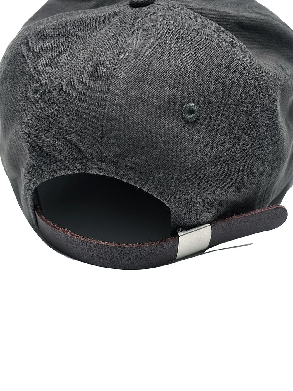 Washed Embroidered Grandad Cap [Charcoal] – PARTIMENTO WOMEN – London UK | YUGU