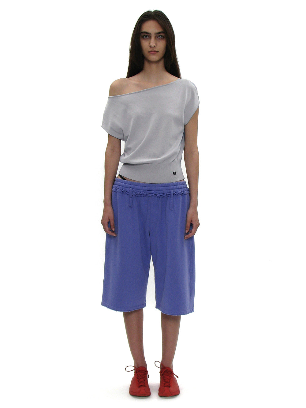 Slit Off-Shoulder Knit Top Light Grey – PARTIMENTO WOMEN – London UK | YUGU