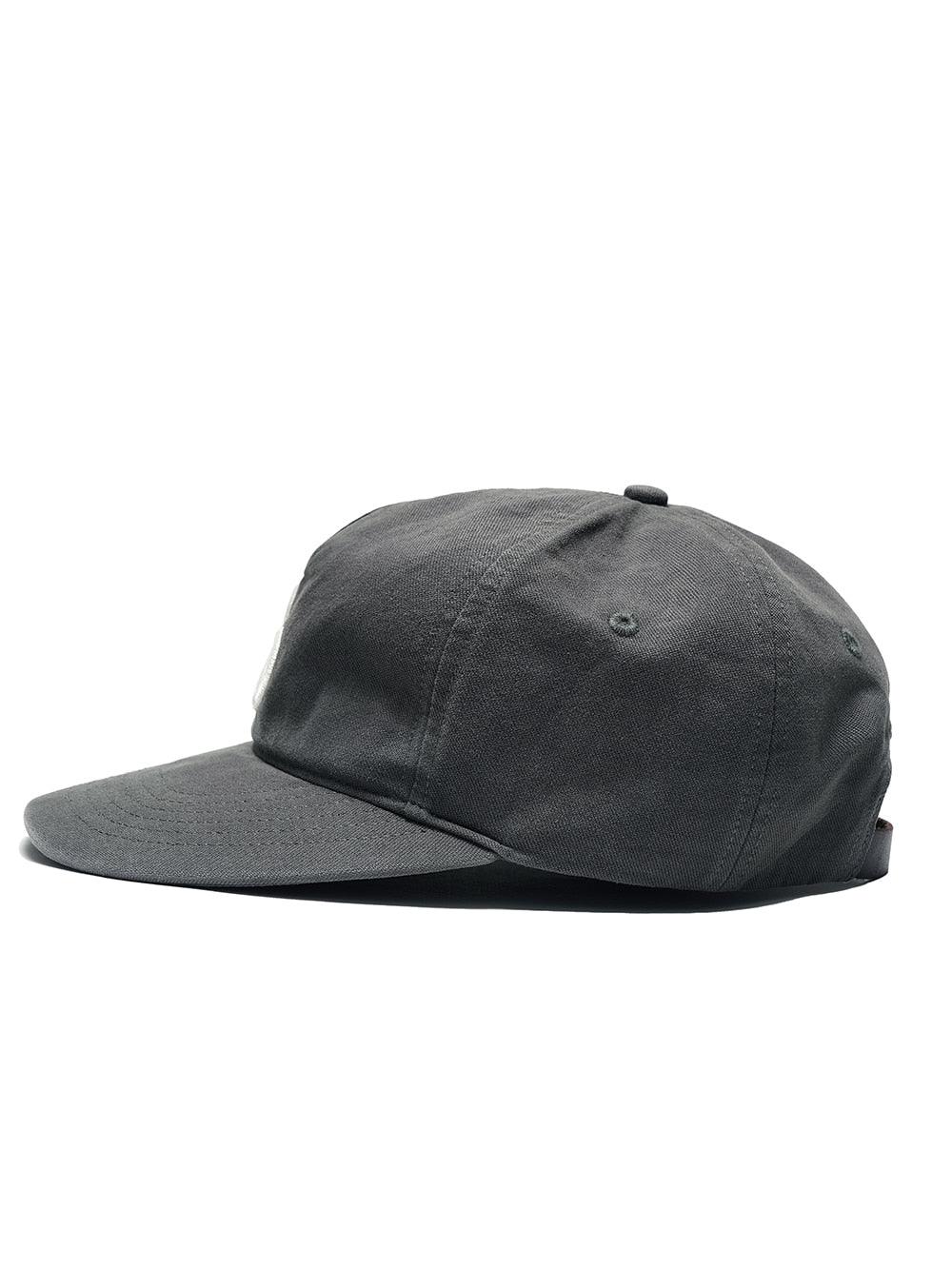 Washed Embroidered Grandad Cap [Charcoal] – PARTIMENTO WOMEN – London UK | YUGU