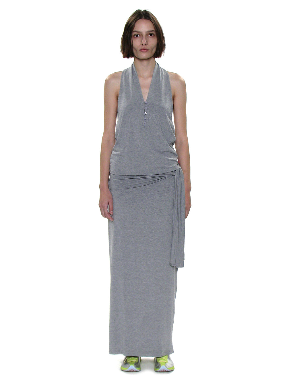 PWC Button-Up Jersey Halter Neck Top Melange – PARTIMENTO WOMEN – London UK | YUGU
