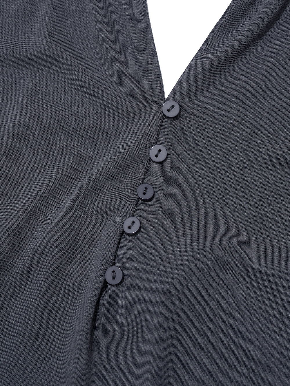 PWC Button-Up Jersey Halter Neck Top Charcoal – PARTIMENTO WOMEN – London UK | YUGU