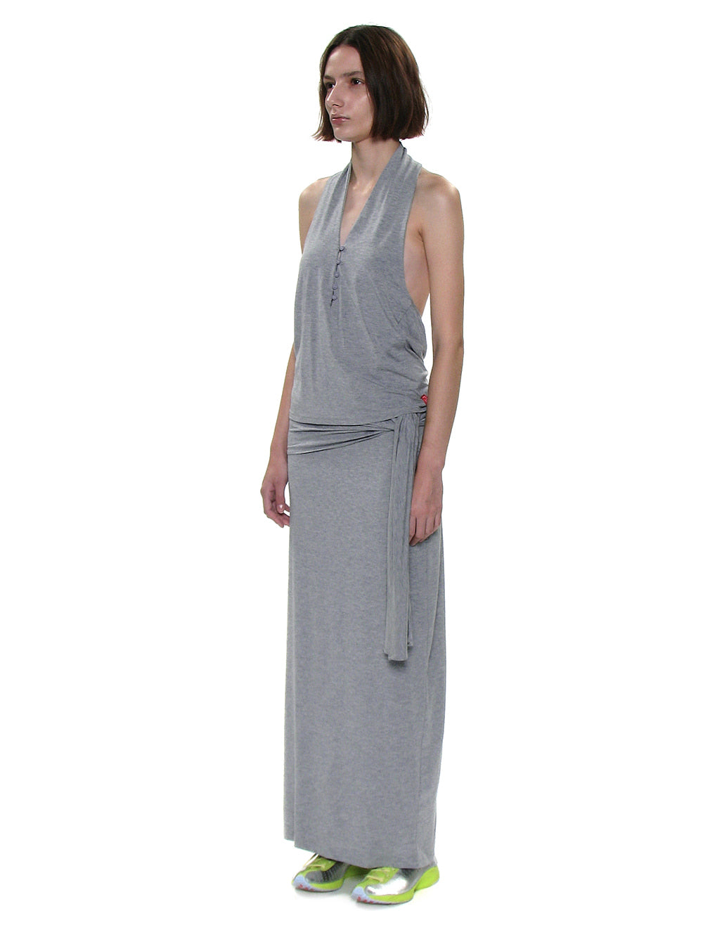 PWC Button-Up Jersey Halter Neck Top Melange – PARTIMENTO WOMEN – London UK | YUGU