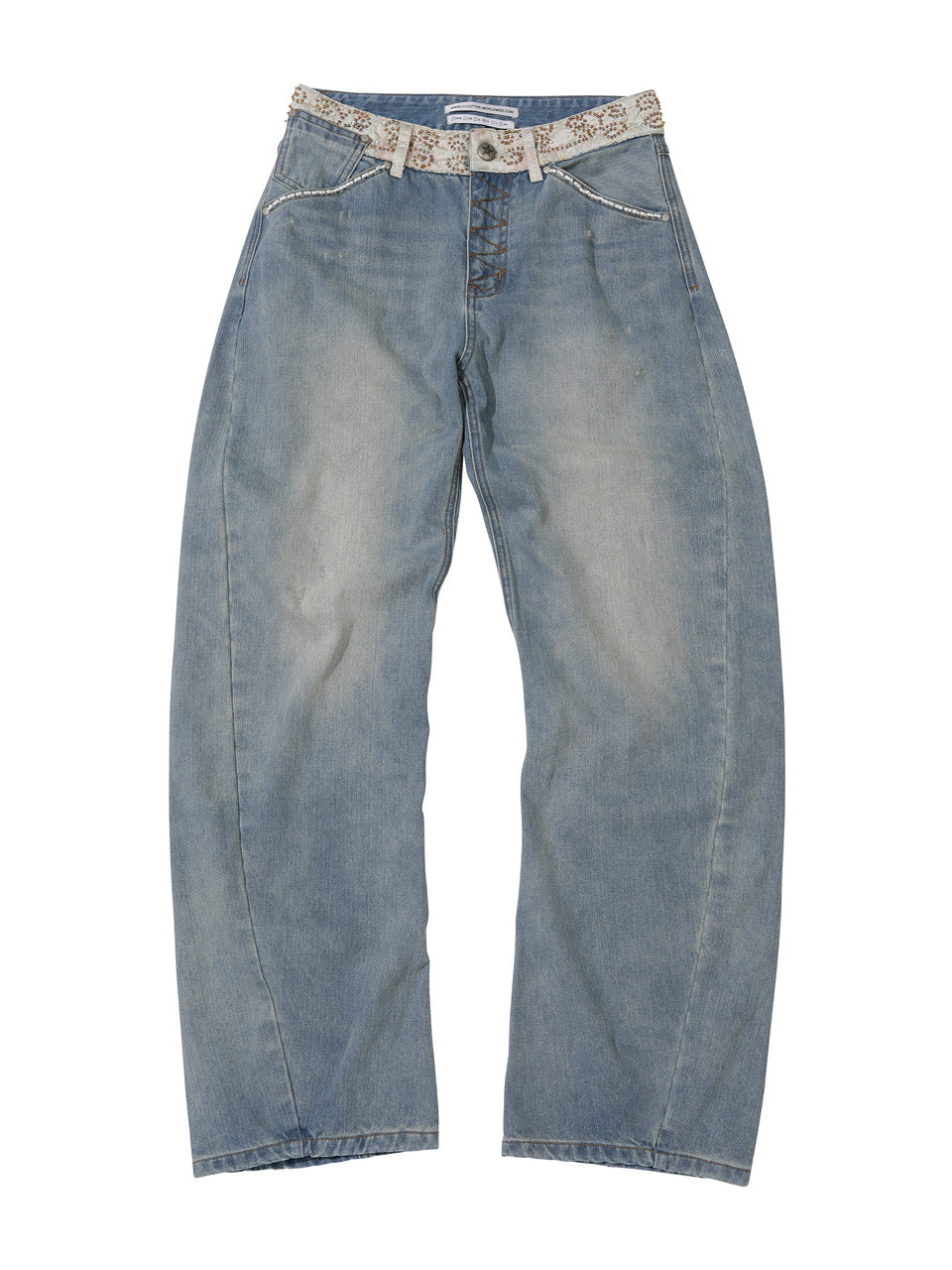 Beaded Waist Denim Pants – SCULPTOR – London UK | YUGU