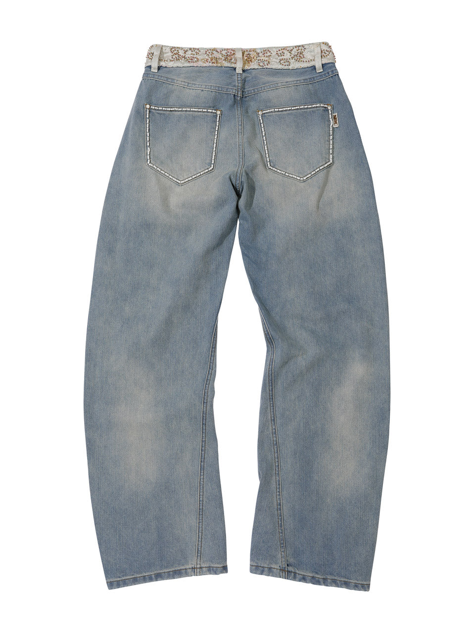 Beaded Waist Denim Pants – SCULPTOR – London UK | YUGU