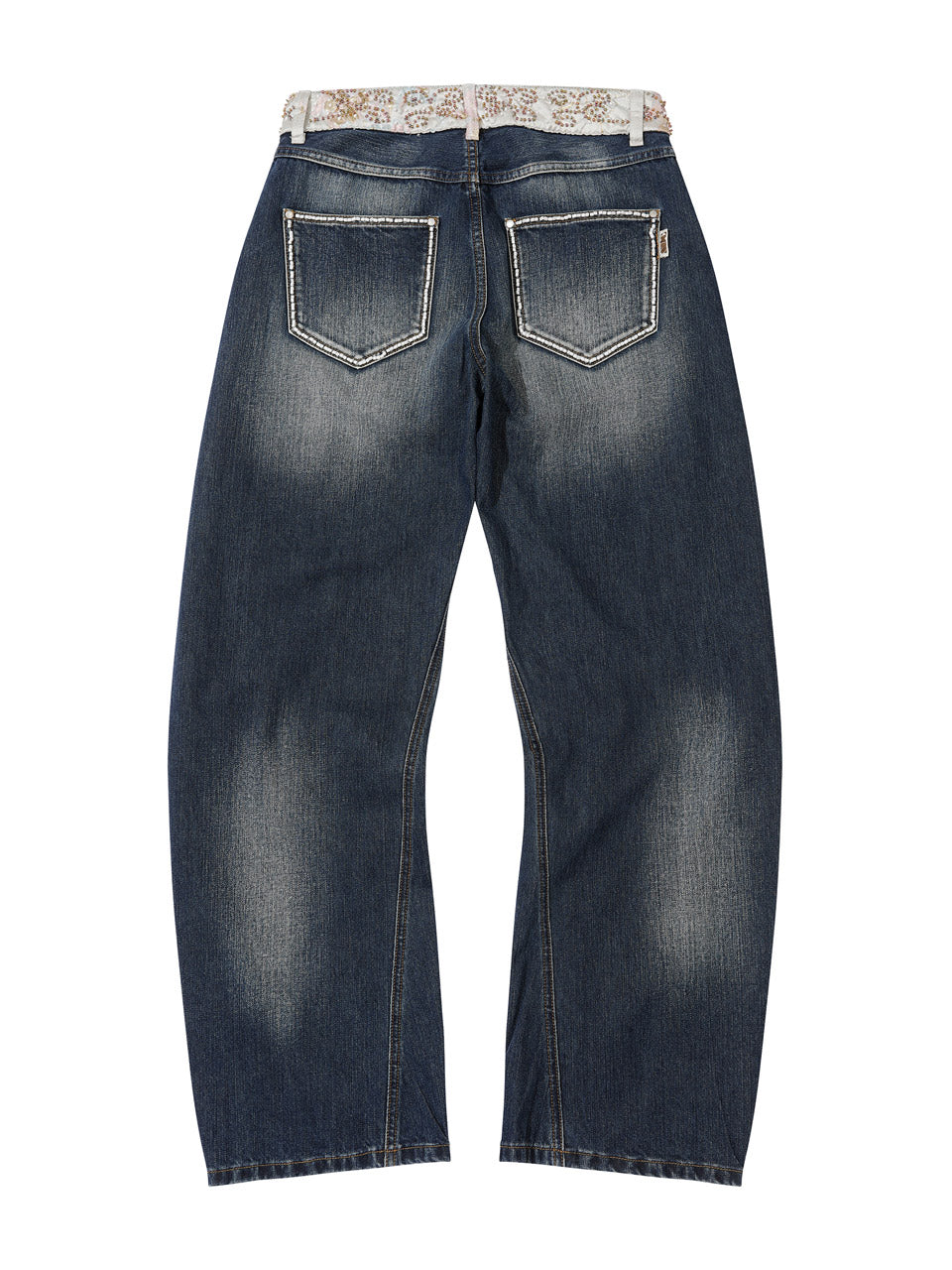 Beaded Waist Denim Pants – SCULPTOR – London UK | YUGU