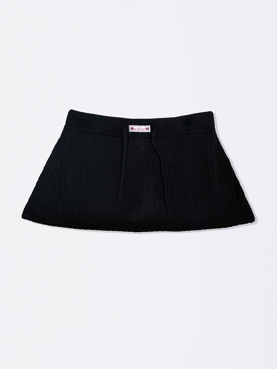 Eyelet Knit Skort Black - SCULPTOR - now available in London at YUGU.