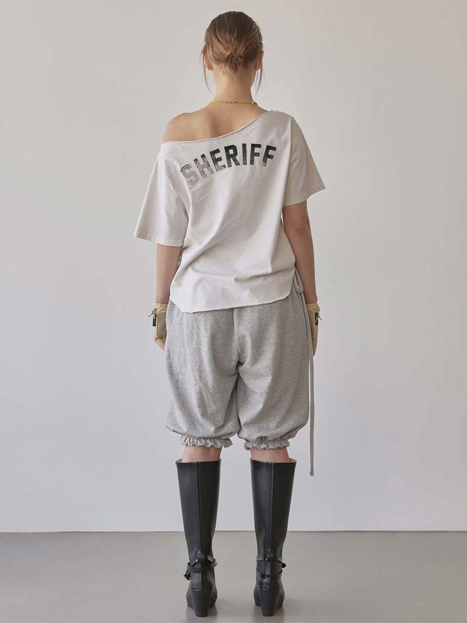 Pumpkin Half Sweatpants Grey - SCULPTOR - now available in London at YUGU.