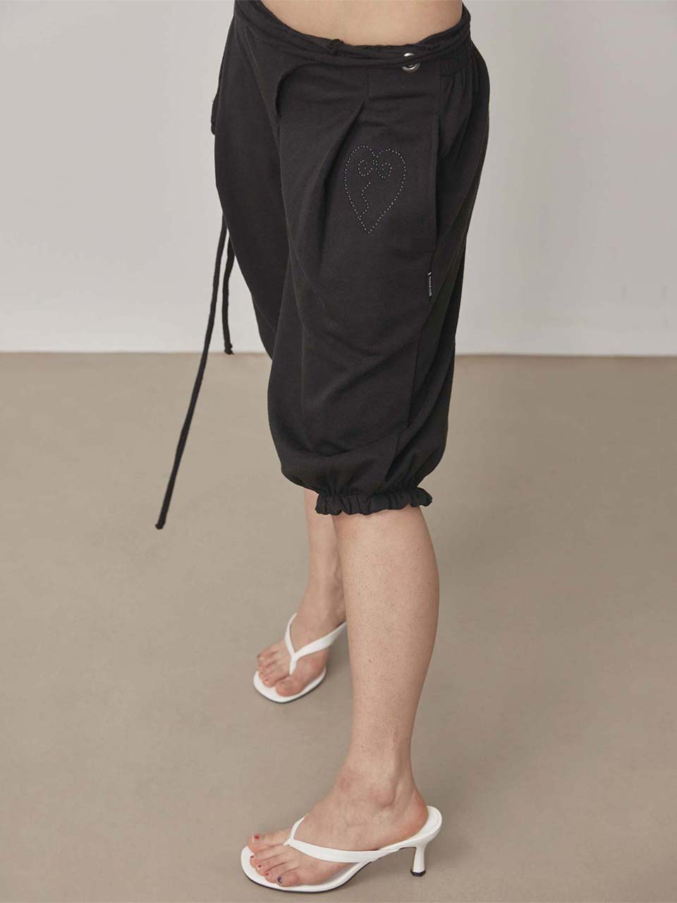 Pumpkin Half Sweatpants Black - SCULPTOR - now available in London at YUGU.