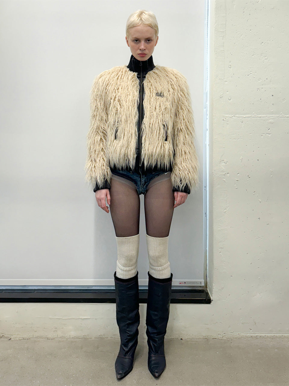 Faux Mongolian Shearling Jacket – SCULPTOR – London UK | YUGU