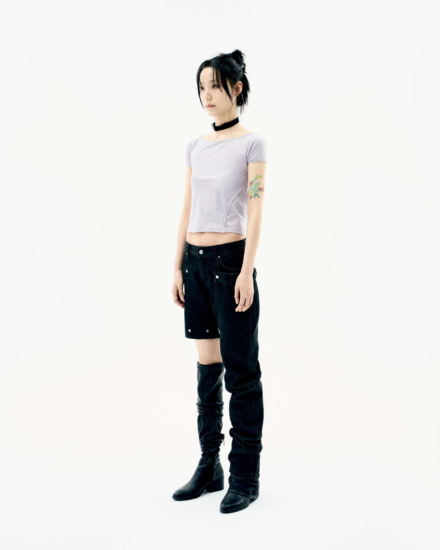 Detachable Button Denim Black – OJOS – London UK | YUGU