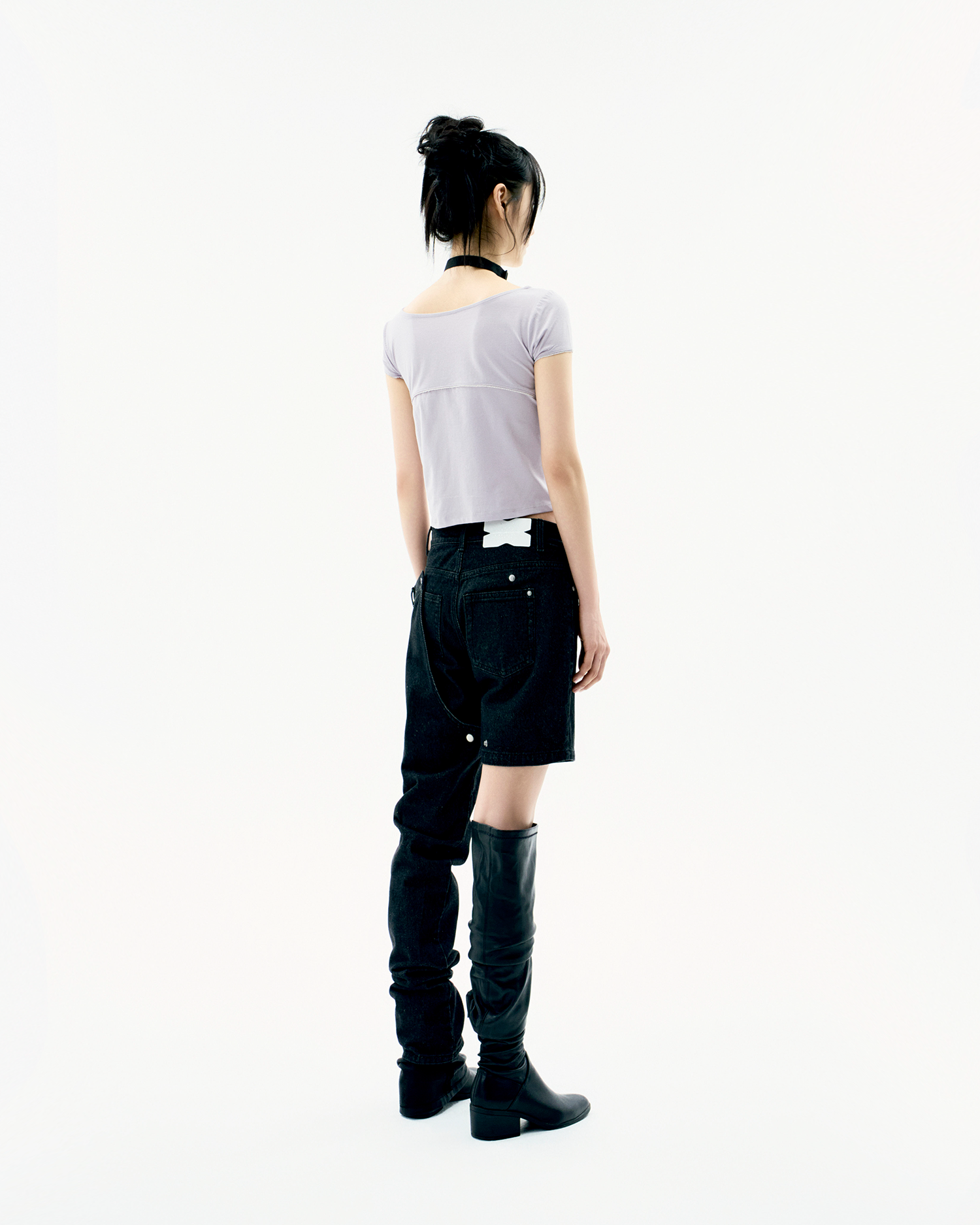 Detachable Button Denim Black – OJOS – London UK | YUGU