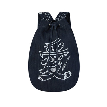 Hot Fix Love Denim Backpack Indigo Denim – MOMENTEL – London UK | YUGU
